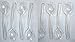 Set of 4 Clear Plastic Serving Spoons and 4 Serving Forks, 10