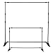 T-Sign 8'x8' Professional Backdrop Banner Stand Large Tube Heavy Duty Telescopic Step and Repeat for Photo Booth Background and Trade Show with Carrying Case and Sand Bags for Free
