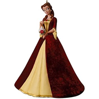 Hallmark Keepsake Christmas Ornament 2018 Year Dated, Disney Beauty and the Beast Christmas Belle, Porcelain