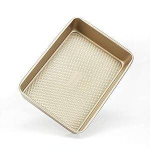 Monfish-Rectangle-Cake-tin-9x13-Inch-Carbon-Steel-Bakeware-with-Textured-Finish-Deep-Non-Stick-Baking-Tray-Oven-Dish-for-Bread-Rolls-Brownie-Lasagna-Cookies-13x9 Monfish Rectangle Cake tin -9x13-Inch Carbon Steel Bakeware with Textured Finish - Deep Non-Stick Baking Tray - Oven…