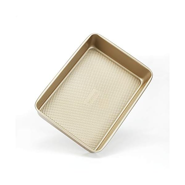 Monfish Rectangle Cake tin -9x13-Inch Carbon Steel Bakeware with Textured Finish - Deep Non-Stick Baking Tray - Oven…