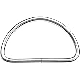 CooBigo Ajustable Metal D Ring Webbing Strap Belt Buckles for Bag, Backpack