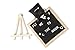 Felt Letter Board Sign: Decorative Wooden Changeable Marquee Message Board Set with 328 Letters, Numbers, Symbols and Emojis, Oak Wood Frame, Display Easel and Black Bag - 10x10 Inch Black Letterboard
