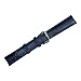 12mm Women's Dark Blue Genuine Replacement Leather Watch Band Alligator Grain 6.89inch Length