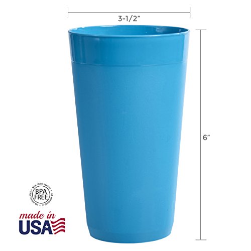 3 Newport+20+ounce+Unbreakable+Plastic+Tumblers