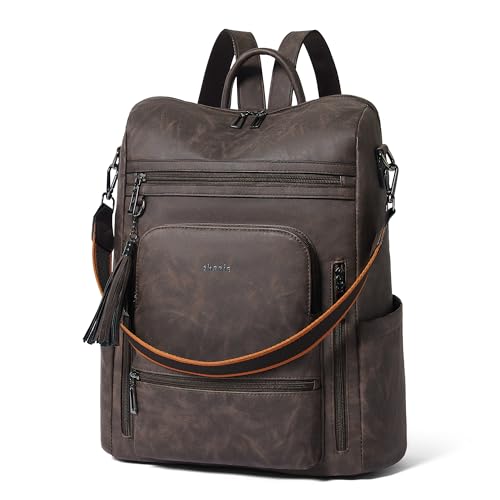 Shrrie Vegan Leather Laptop Backpack
