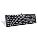 Redragon K551-N Mechanical Gaming Keyboard with Cherry MX Blue Switches Vara 104 Keys Numpad Tactile USB Wired Computer Keyboard Steel Construction for Windows PC Games (Black Not Backlit)thumb 4