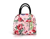 wonderful flower Insulated Lunch Box Cooler Bag lunch bag flower (016Pink)
