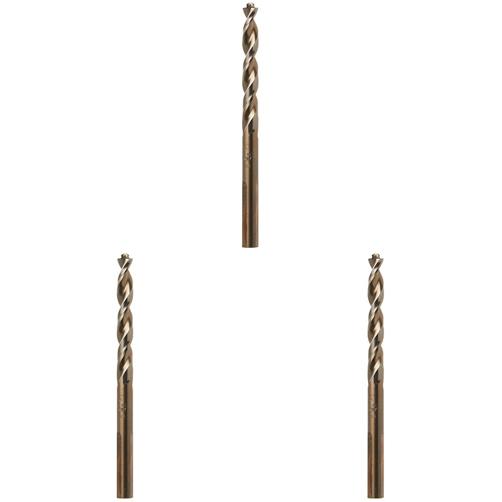 DEWALT Drill Bit, Pilot Point, Industrial Cobalt Alloy Steel, 5/16-Inch (DWA1220) (Pack of 3) Image