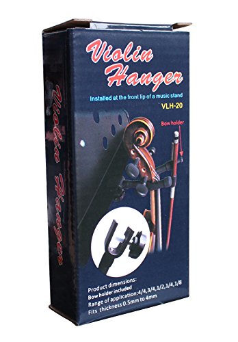 Vizcaya Violin Stand VLH20 Violin Hanger With Bow Holder for Music Stand/Microphone Stand (1 Pack) - Thumbnail 6