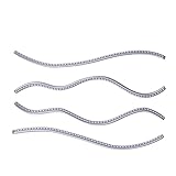 Whitelotous Cutting Dies Cut Dies Stencil Metal Template Mould for DIY Scrapbook Album Paper Card (4 pcs Curves)