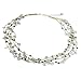 NOVICA Artisan Handmade Cultured Pearl Aquamarine Beaded Necklace Thai Silver Plated Gold Tone Clear Thailand Birthstone [necklace 21.25 in L x 0.8 in W Extender 1.6 in L] ' Afternoon Sigh'