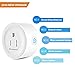 Smartwood Wifi Smart Plug, 2 Packs Smart Home Mini Outlet Compatible with Amazon Alexa & Google Home, Remote Control by Smart Phone with Timing Function from Anywhere, No Hub Required
