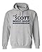 Keith Scott Body Shop Sweatshirt Hoodie (Small, Gray w/Navy)