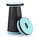 Aoblah Portable Folding Stool, Adjustable Lighweight Collapsible Foldable Plastic Stool, Small Retractable Stool Holds Up to 330 Lbs, Outdoor Travel Camping Fishing Garden Folding Stool (Blue)thumb 1