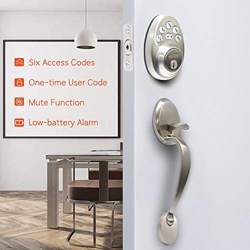 Signstek Fingerprint Door Lock, Keyless Entry Smart Door Lock