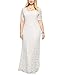 Nemidor Women's Full Lace Plus Size Wedding Maxi Dress White(5XL, 18plus)