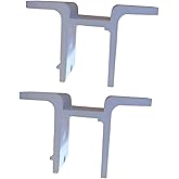 Leefasy 2X Retractable Awnings Wall Mounting Brackets Shade Canopy Outdoor Courtyard Garden Patio Hardware Sunsetter Fittings Support, White