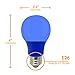 Xtricity LED A19 Blue Light Bulb, 5W, A19/5W/B/LED (40W Equivalent), E26 Medium Base, 120V, UL Listed, Blue, Colored, Porch, Holiday Lighting, Party Decoration, (2 Pack)
