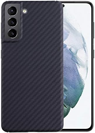 Carbon Fiber Phone Case for Samsung Galaxy S21,YTF-Carbon Aramid Fiber Cases Galaxy S21 5G Case,Bulletproof Material Ultra-Thin Anti-Fall Business Shell Does not Affect Wireless Charging
