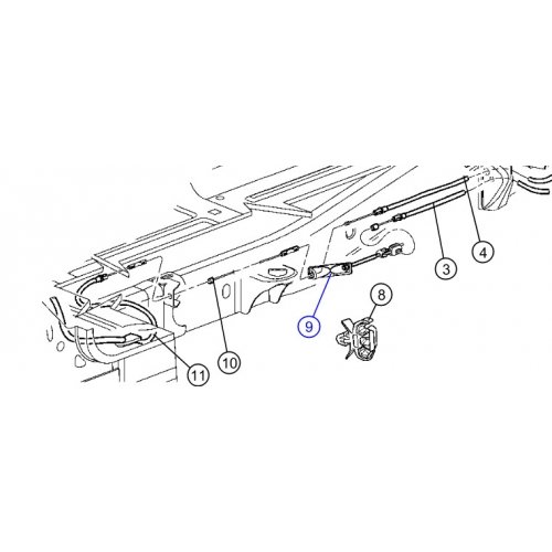 Mopar 52122296AA Parking Brake Cable