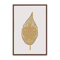 Framed Canvas Wall Art Leaf Canvas Prints Home Artwork Decoration for Living Room,Bedroom - 16x24 inches