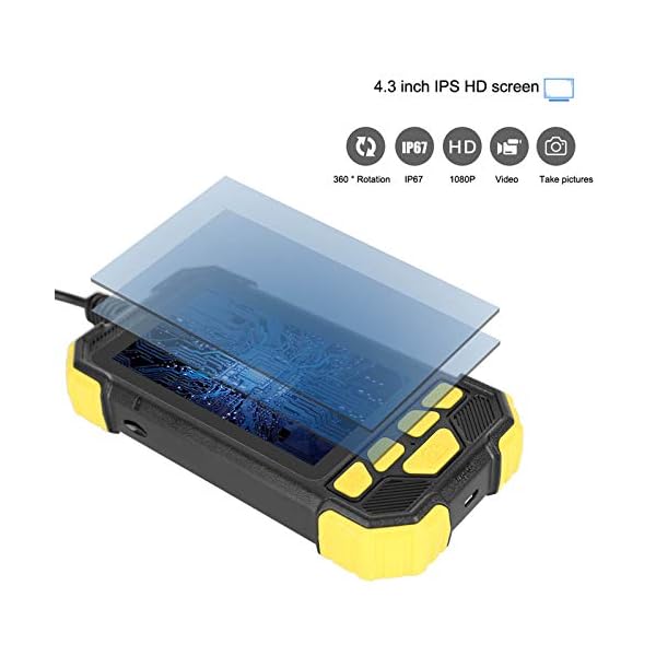 Industrie Endoskop 4,3 Zoll LCD Bildschirm Endoskopkamera 1080P HD Digitale Boroskop Kamera Wasserdicht Schlangenkamera… – Bild 4