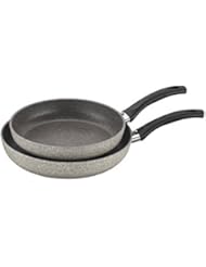 Ballarini 75001-651 Parma Forged Aluminum Nonstick Fry Pan Set, 2-Piece, Granite