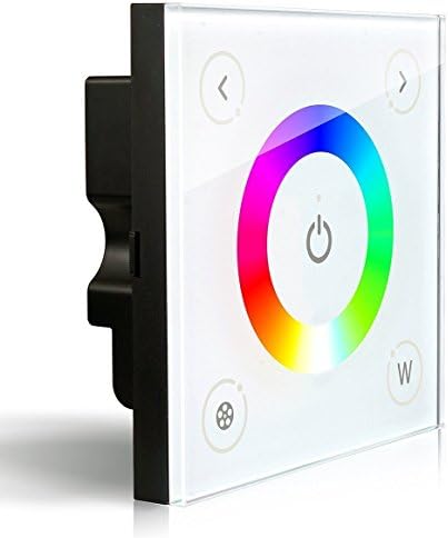 Wall-mounted Touch Panel Full Color RGBW Dimmer Controller LED Strip Lighting 12-24V 16A 192W 384W (5 Year Warranty)
