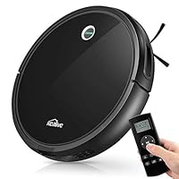 Robot Vacuum, Kealive Robotic Vacuum Cleaner, 1400PA Super Suction, 2.7inch Super Thin, 120mins Long Lasting, Self-Charging, Suitable for Pet Hair, Carpets, Hard Floors, Black