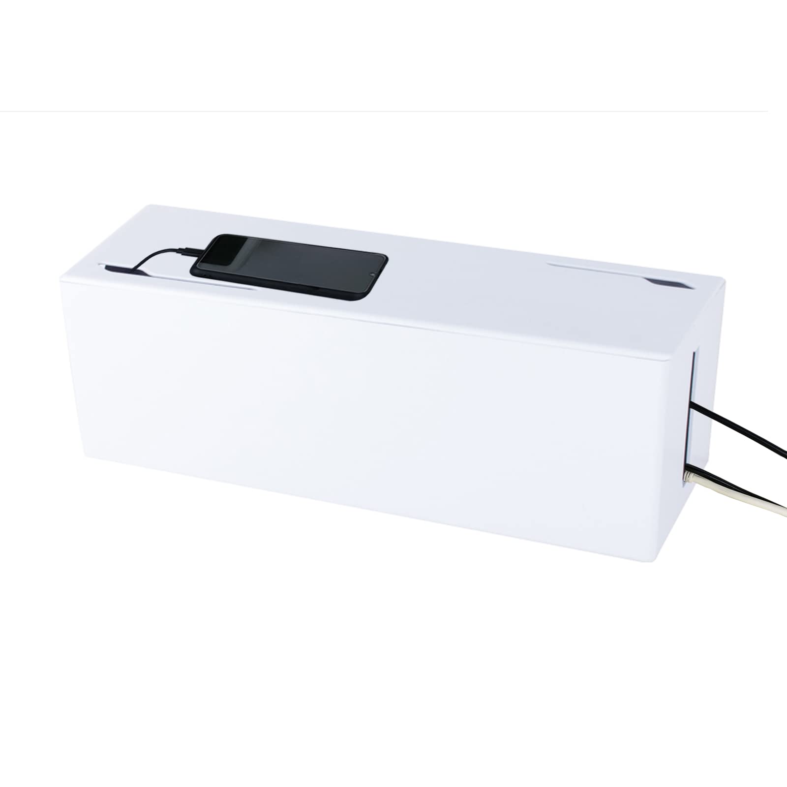 Cable Tidy Box Cable Storage Box Management Cable Organizer Box for Home Office Hiding Messy Cables Wire Management (XL 41 x 16 x 14 cm)