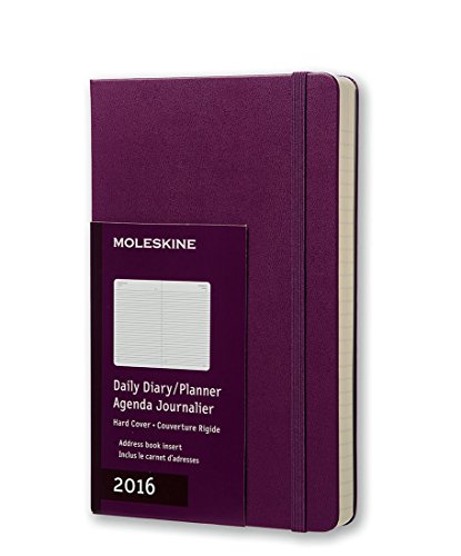 !BEST Moleskine 2016 Daily Planner, 12M, Large, Mauve Purple, Hard Cover (5 x 8.25) [T.X.T]