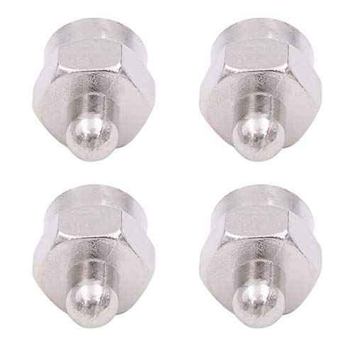 Fancasee (4 Pack) 75 Ohm F Type Male Plug Terminator Cap Resistor Ends Protective Cover Waterproof Dustproof Caps Coax Coaxial Connector for Antenna Booster Splitter Amplifier RF FM TV Satellite - Thumbnail 2