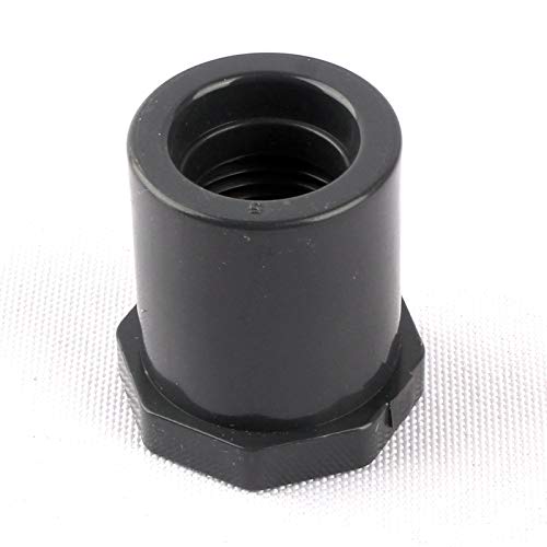 Kammas Well 3/4" to 1/2" Female Thread Bushing Straight Pipe Connectors Adapter Garden Home Irrigation PVC Plastic Tube Joint - (Diameter: 26.7mm)