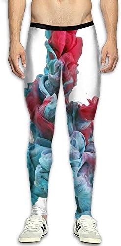 Men's Compression Pants Baselayer Running Tights Fantasy Smoke 3D Print Fitness Sports Leggings