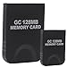 HDE 2 Pack of 128 MB Gaming Memory Cards for Nintendo Wii and Gamecube (Black)