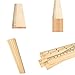 KASOU 15 Pieces Wooden Rulers Double-sided Ruler Measuring Rulers Wood Inch Scales (12 Inches) and Metric Scales (30 cm)