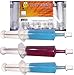 Halloween Party Shotz Jello Shot Syringes (Medium 1.5oz with CAPS) Plastic Reusable Shots for Halloween, Christmas, Thanksgiving, Bachelorette Parties Favors (1.5oz, 50)