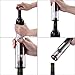 Electric Wine Bottle Opener Cordless 2-in-1 Vacuum Pump and Bottle Opener with Markable Wine Stopper, Foil Cutter and Collectible Recharging Base
