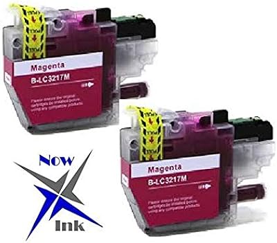 Now Ink Magenta LC-3219XL Ink Cartridges Compatible Brother MFC-J5330DW (2 Pack)