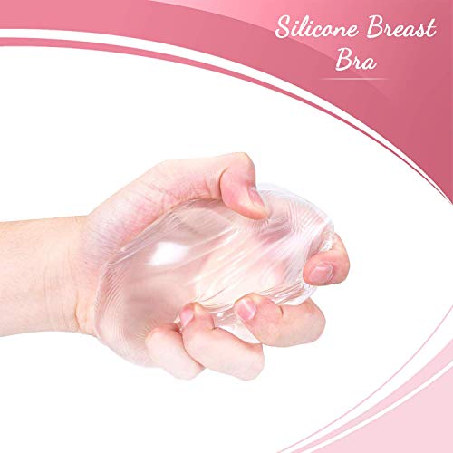 Silicone Bra Inserts Breast - Waterproof Enhancers Clear Gel BRA Inserts A to D Cup for Swimsuits & Bikini Push Up Molding Pad - Thumbnail 4