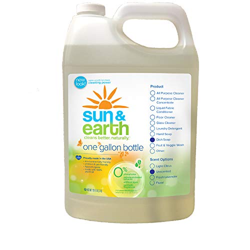 Sun and Earth Natural Concentrated Dishwashing Liquid, Unscented (128oz) (PACK OF 1) - Thumbnail 3