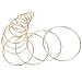 ANBALA 12 Pairs Alloy Hoop Earrings Set, Fashion Jewelry Hoop Earrings for Women, 12 Pairs a Set, 2-7.5 cm, Gold