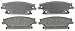 ACDelco 14D1020C Advantage Ceramic Rear Disc Brake Pad Set with Wear Sensor