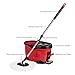 IKAYAA Easy Wring 360 Rolling Spin Mop with 2 Microfiber Mop Heads, Foot Pedal Floor Mop Bucket Set