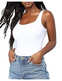 BelleLovin Mono sin mangas con cuello redondo para mujer