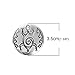 JGFinds Assorted Native American Charms in Silver Tone, Bear Paws, Wolf Arrow, Turtle, Eagle Feather, 20 Pack