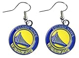 aminco Golden State Warriors Dangle Logo Earring