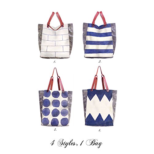Convertible Bodega Tote, Backpack - Indigo Dot - Thumbnail 5