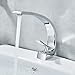 Rozin Creative Design Bathroom Sink Faucet Single Handle Mixer Tap Chrome Finish